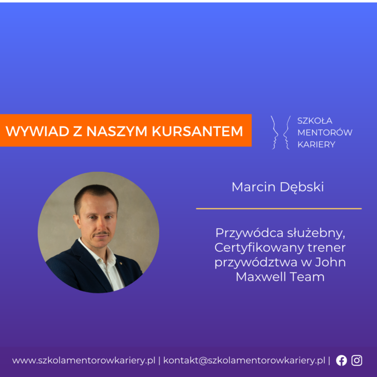 Wywiad z naszym kursantem Marcinem Dębskim